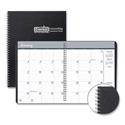 Monthly Hard Cover Planner, 11 x 8.5, Black Cover, 14-Month: Dec 2024 to Jan 2026