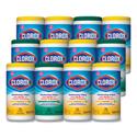 Disinfecting Wipes, 1-Ply, 7 x 8, Fresh Scent/Citrus Blend, White, 75/Canister, 3/Pack, 4 Packs/Carton