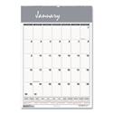 Bar Harbor Recycled Wirebound Monthly Wall Calendar, 22 x 31.25, White/Blue/Gray Sheets, 12-Month (Jan-Dec): 2025