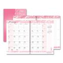 Breast Cancer Awareness Recycled Ruled Monthly Planner/Journal, 10 x 7, Pink Cover, 12-Month (Jan to Dec): 2024