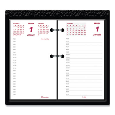 Daily Calendar Pad Refill, 6 x 3.5, White/Burgundy/Gray Sheets, 12-Month (Jan to Dec): 2025