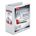 Premier Easy Open ClearVue Locking Slant-D Ring Binder, 3 Rings, 4" Capacity, 11 x 8.5, White