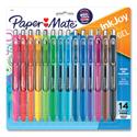 InkJoy Gel Pen, Retractable, Medium 0.7 mm, Assorted Ink and Barrel Colors, 14/Pack