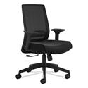 Medina Basic Task Chair, Supports Up to 275 lb, 18" to 22" Seat Height, Black
