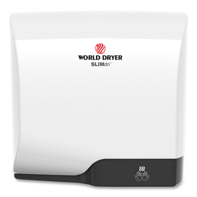 SLIMDRI HAND DRYER, 110-240 V, 13.87 X 13 X 7, ALUMINUM, WHITE