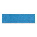 Adaptable Flat Mop Pads, Microfiber, 19.5 x 5.5, Blue