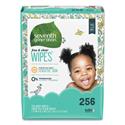 Free and Clear Baby Wipes, Refill, 7 x 7, Unscented, White, 256/Pack