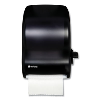 Lever Roll Towel Dispenser, Classic, 12.94 x 9.25 x 16.5, Transparent Black Pearl