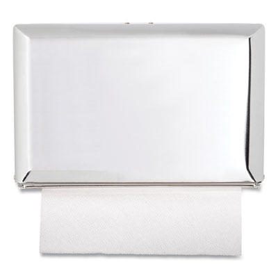 Singlefold Paper Towel Dispenser, 10.75 x 6 x 7.5, Chrome