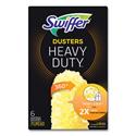 Heavy Duty Dusters Refill, Dust Lock Fiber, Yellow, 6/Box
