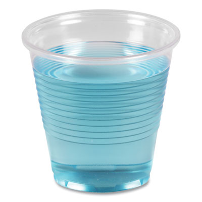 Translucent Plastic Cold Cups, 5 oz, 100/Sleeve, 25 Sleeves/Carton