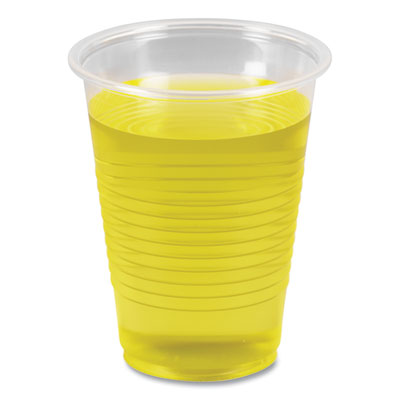 Translucent Plastic Cold Cups, 7 oz, 100/Pack