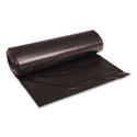 Recycled Low-Density Polyethylene Can Liners, 45 gal, 1.6 mil, 40" x 46", Black, Perforated, 10 Bags/Roll, 10 Rolls/Carton