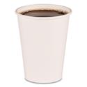 Paper Hot Cups, 12 oz, White, 50/Sleeve, 20 Sleeves/Carton