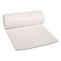 Low-Density Waste Can Liners, 30 gal, 0.6 mil, 30" x 36", White, Perforated Roll, 25 Bags/Roll, 8 Rolls/Carton