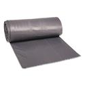 Low-Density Waste Can Liners, 33 gal, 1.1 mil, 33" x 39", Gray, Perforated Roll, 25 Bags/Roll, 4 Rolls/Carton