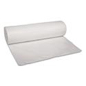 Low-Density Waste Can Liners, 45 gal, 0.6 mil, 40" x 46", White, 25 Bags/Roll, 4 Rolls/Carton