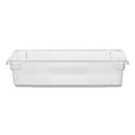 Food/Tote Boxes, 8.5 gal, 26 x 18 x 6, Clear, Plastic