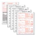 4-Part 1099-NEC Continuous Feed Tax Forms, Fiscal Year: 2024, Four-Part Carbonless, 8.5 x 5.5, 2 Forms/Sheet, 24 Forms Total