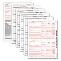 Five-Part 1099-INT Tax Forms for Inkjet/Laser Printers, Five-Part Carbonless, 8 x 5.5, 2 Forms/Sheet, 24 Forms Total