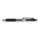 Comfort Grip Gel Pen, Retractable, Medium 0.7 mm, Black Ink, Clear/Black Barrel, 36/Pack