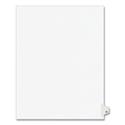 Preprinted Legal Exhibit Side Tab Index Dividers, Avery Style, 10-Tab, 75, 11 x 8.5, White, 25/Pack, (1075)