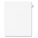 Preprinted Legal Exhibit Side Tab Index Dividers, Avery Style, 10-Tab, 77, 11 x 8.5, White, 25/Pack, (1077)