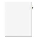 Preprinted Legal Exhibit Side Tab Index Dividers, Avery Style, 10-Tab, 78, 11 x 8.5, White, 25/Pack, (1078)