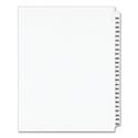 Preprinted Legal Exhibit Side Tab Index Dividers, Avery Style, 25-Tab, 226 to 250, 11 x 8.5, White, 1 Set, (1339)