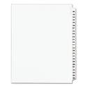 Preprinted Legal Exhibit Side Tab Index Dividers, Avery Style, 25-Tab, 301 to 325, 11 x 8.5, White, 1 Set, (1342)