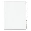 Preprinted Legal Exhibit Side Tab Index Dividers, Avery Style, 25-Tab, 376 to 400, 11 x 8.5, White, 1 Set, (1345)