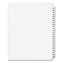 Preprinted Legal Exhibit Side Tab Index Dividers, Avery Style, 25-Tab, 401 to 425, 11 x 8.5, White, 1 Set, (1346)