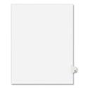 Preprinted Legal Exhibit Side Tab Index Dividers, Avery Style, 26-Tab, W, 11 x 8.5, White, 25/Pack, (1423)