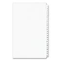 Preprinted Legal Exhibit Side Tab Index Dividers, Avery Style, 25-Tab, 1 to 25, 14 x 8.5, White, 1 Set, (1430)