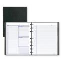 NotePro Undated Daily Planner, 9.25 x 7.25, Black Cover, Undated