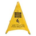 Pop Up Safety Cone, 3 x 2.5 x 30, Yellow