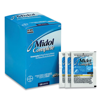 Complete Menstrual Caplets, Two-Pack, 50 Packs/Box