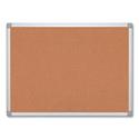 Earth Cork Board, 72" x 48", Tan Surface, Satin Aluminum Frame