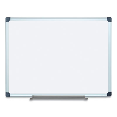 Porcelain Value Dry Erase Board, 36" x 48", White Surface, Satin Aluminum Frame