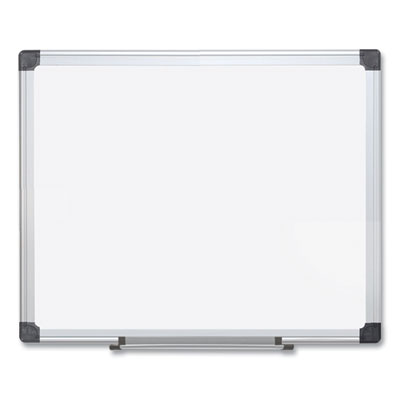 Porcelain Value Dry Erase Board, 48" x 96", White Surface, Satin Aluminum Frame