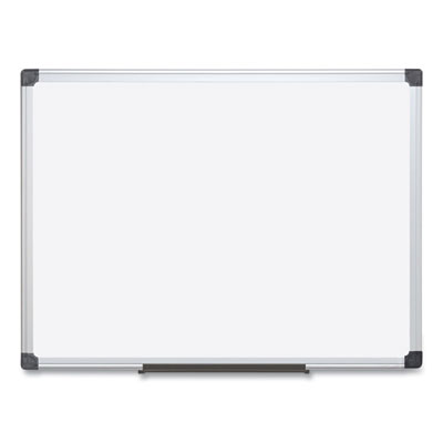 Value Lacquered Steel Magnetic Dry Erase Board, 18" x 24", White Surface, Satin Aluminum Frame