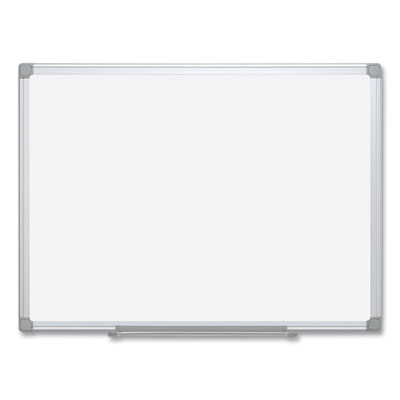 Earth Silver Easy Clean Dry Erase Boards, 96" x 48", White Surface, Satin Aluminum Frame