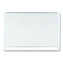 Gold Ultra Magnetic Dry Erase Boards, 72" x 48", White Surface, White/Natural Aluminum Frame