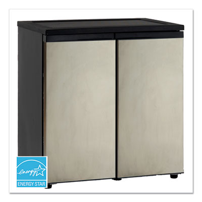 5.5 CF Side by Side Refrigerator/Freezer, Black/Platinum