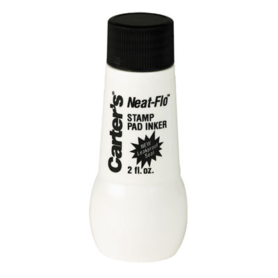 Neat-Flo Stamp Pad Inker, 2 oz Bottle, Black