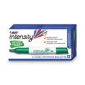 Intensity Low Odor Chisel Tip Dry Erase Marker, Broad Chisel Tip, Green, Dozen