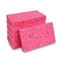 Small Cellulose Sponge, 3.6 x 6.5, 0.9" Thick, Pink, 2/Pack, 24 Packs/Carton