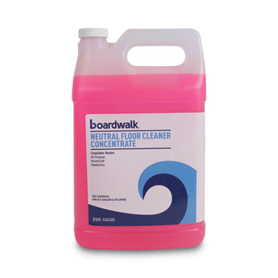 Neutral Floor Cleaner Concentrate, Lemon Scent, 1 gal Bottle, 4/Carton