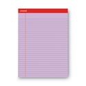 Colored Perforated Ruled Writing Pads, Wide/Legal Rule, 50 Assorted Color 8.5 x 11.75 Sheets, 6/Pack