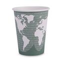 World Art Renewable and Compostable Hot Cups, 12 oz, Gray, 50/Pack, 20 Packs/Carton